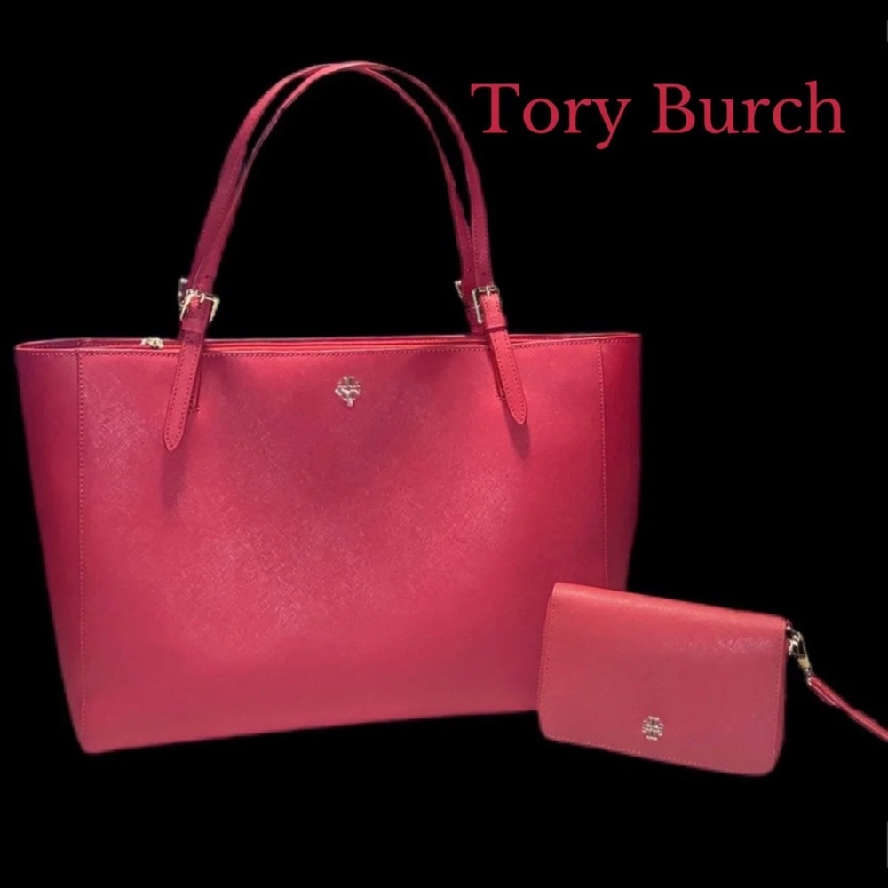 NEW Tory Burch Tote & like new matching Wallet